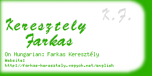 keresztely farkas business card